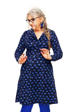 Outlet Viveca klänning Paraply Blå Klänningar