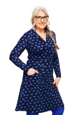 Outlet Viveca klänning Paraply Blå Klänningar